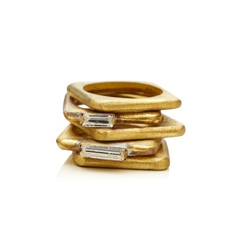 Stack of Square Rings – Todo Joia